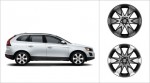Erakir wheel mounted on an XC60