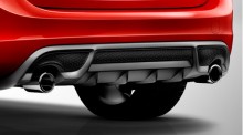 Volvo R-Design Rear Diffuser, 31323047, 31323046