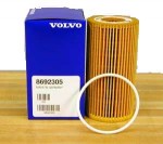 Genuine Volvo Oil Filter S40/V50, C30/C70, 8692305