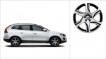 Diamond Cut/Tech Black Zephyrus wheel mounted on an XC60