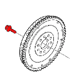 Genuine Volvo Flywheel Bolt, Manual Transmission, 9454743
