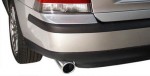 Rear view of Exhaust System installed on S60 Non-Turbo