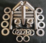 Exhaust Manifold Upgrade Accessories, including applicable washers, nuts, bolts, gaskets and heat shields.