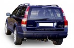 Rear view of Exhaust System installed on XC70 AWD