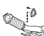 Volvo Downpipe Bolt 988939